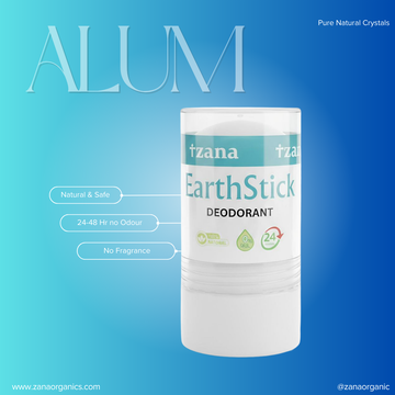 Earthstick – Natural Alum Deodorant Stick | 24–48 Hour Odour Protection (120g)